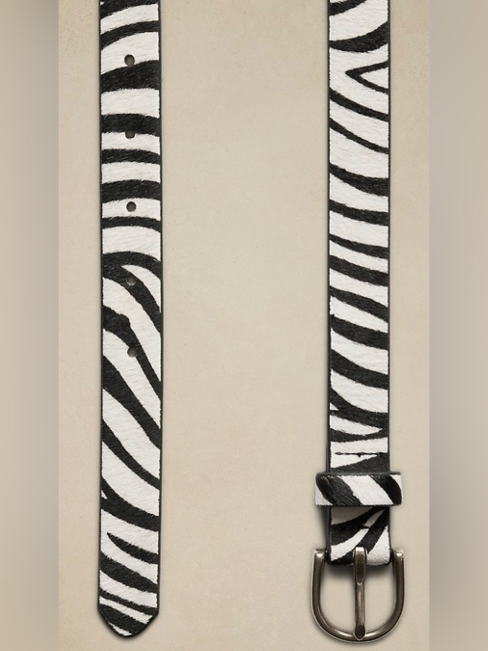 Banana Republic Zebra Haircalf Leather Belt Bag - Picture 2 of 10